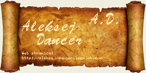 Aleksej Dancer vizit kartica